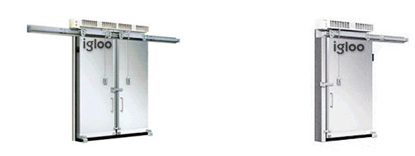 Manual sliding double/ single insulated door